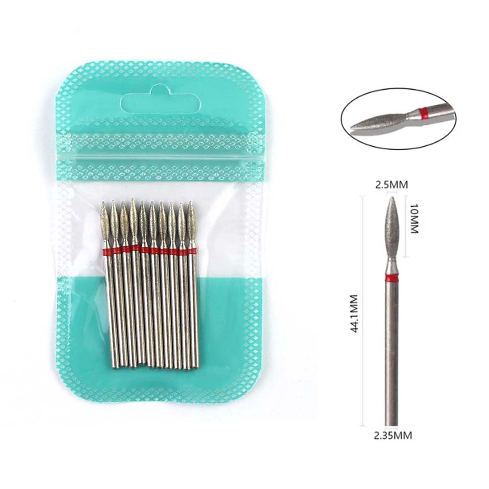 Gel Refill Pack - 10pcs 다이아몬드 네일 드릴 비트 밀링