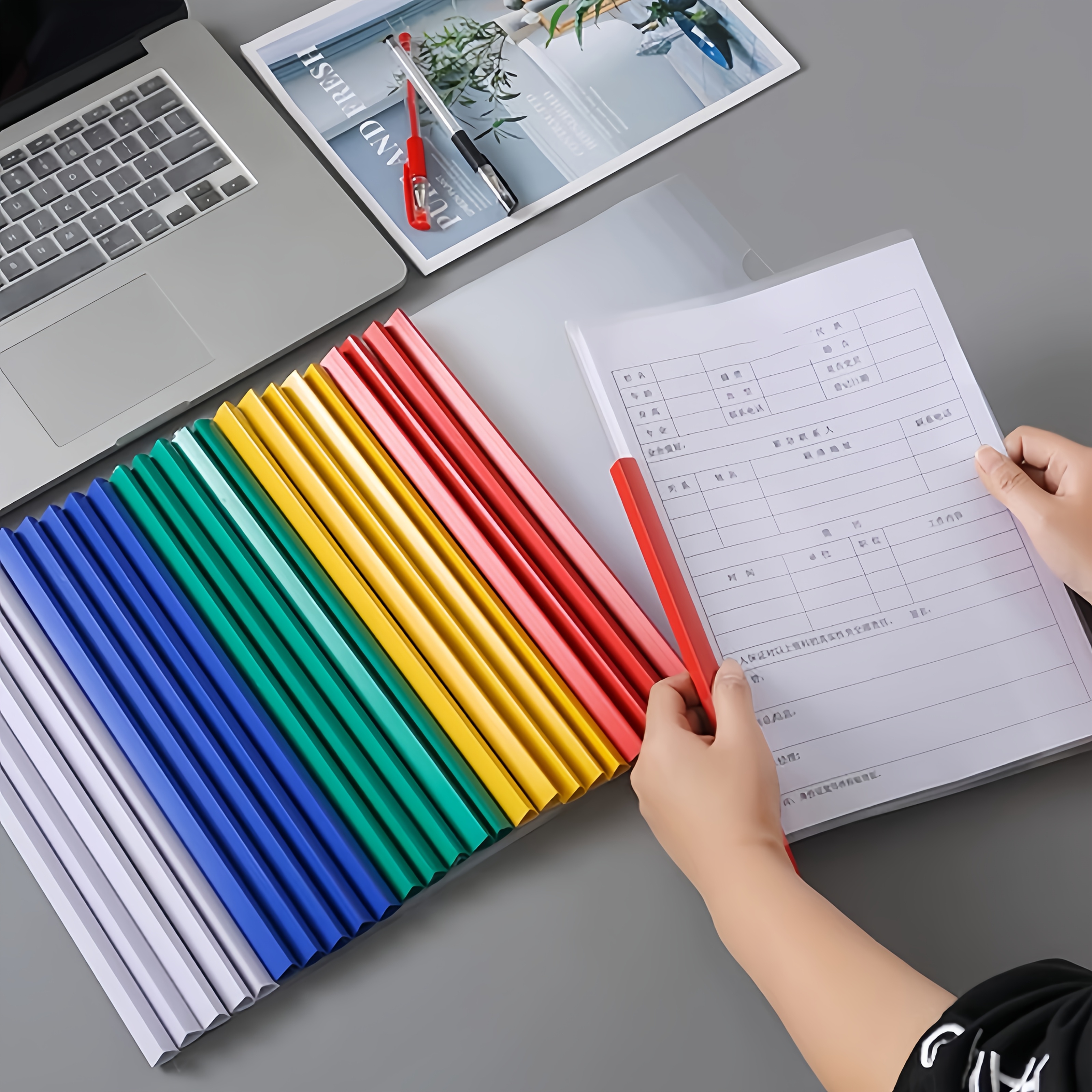 Binder A4 Lever - 20개, 폴더, 레버 클립, 풀 바