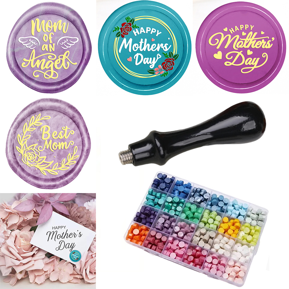 Wax Seal Stamp Set - 어머니날 축하 왁스 씰 스탬프 세트