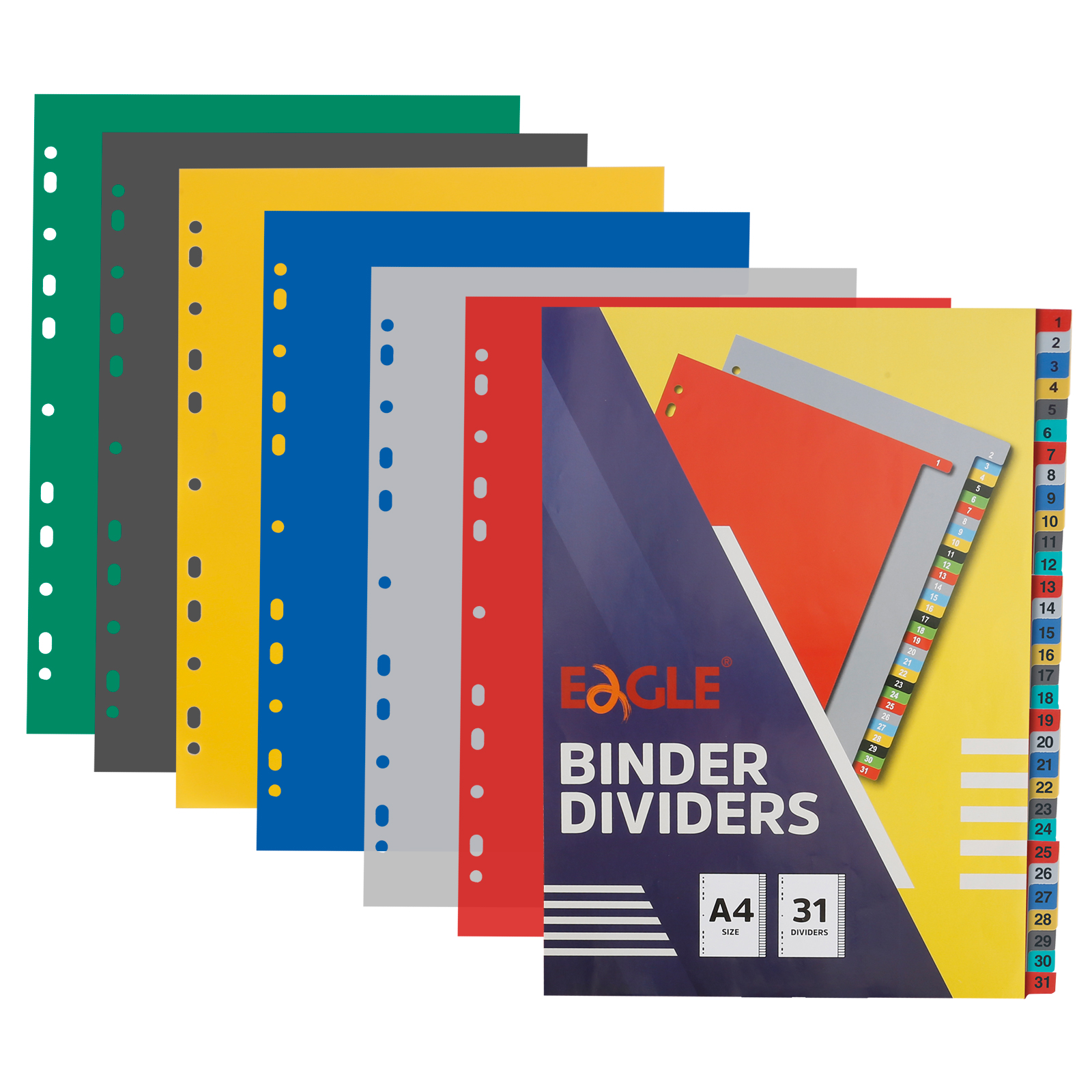 Binder A4 Lever - 탭이 있는 EAGLE A4 바인더 인덱스