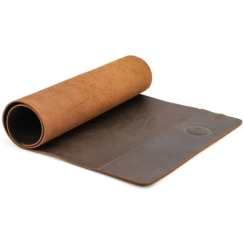 Leather Desk Pad - 빈티지 소가죽 마우스 패드, 초대형 방진