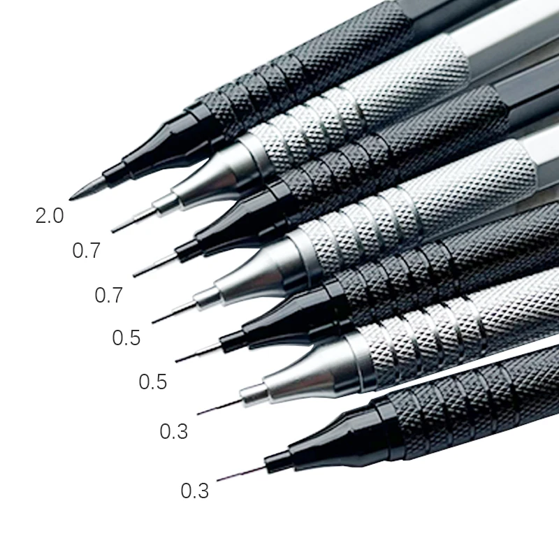Mechanical Pencil 0.3 - 1Pc 기계식 연필 0.3/0.5/0.7/2.0mm 낮은 중력
