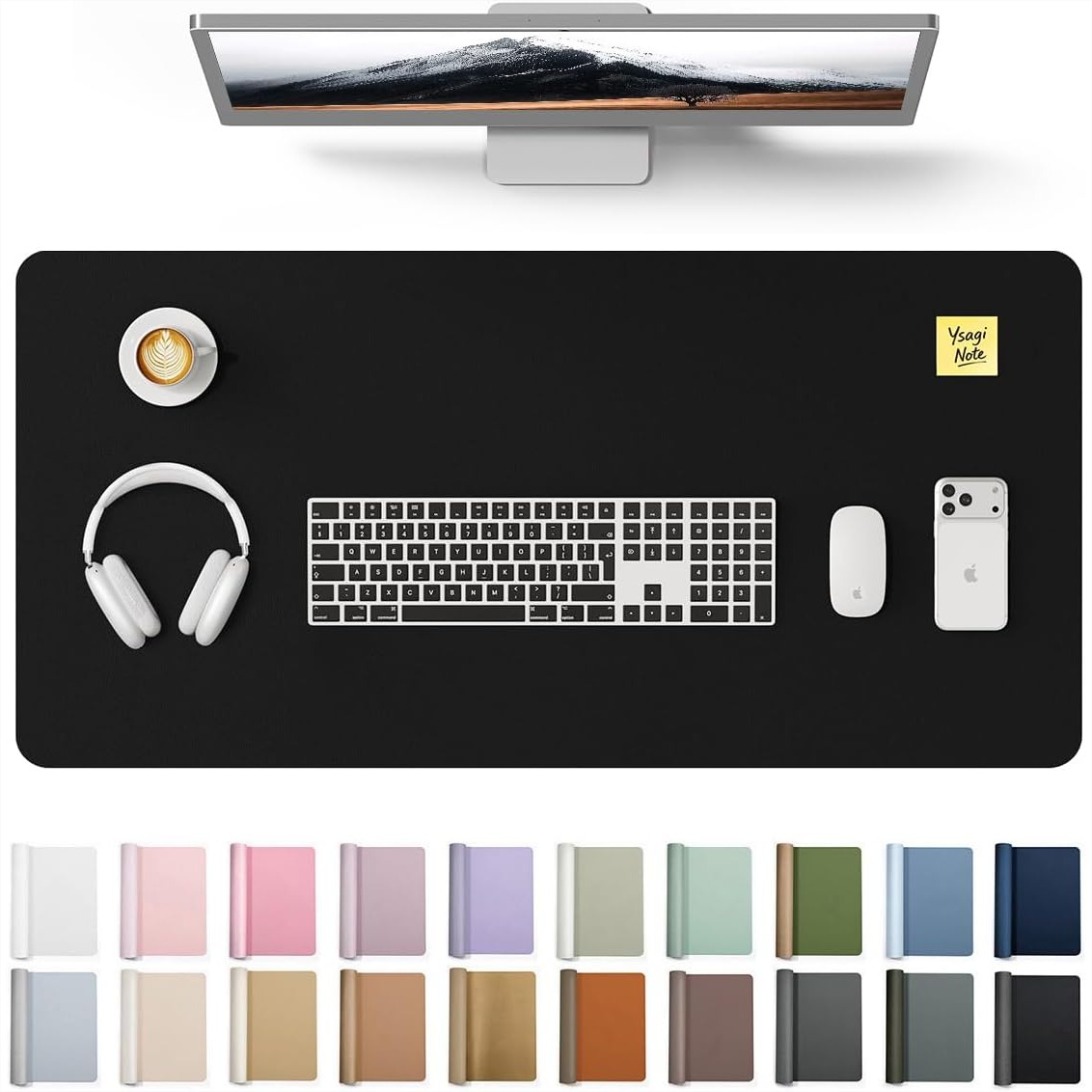 Leather Desk Pad - 대형 PU 가죽 데스크 패드 보호대