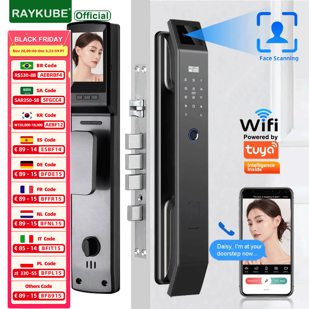Letter Opener Brass - RAYKUBE DF14 Tuya WiFi 3D 얼굴