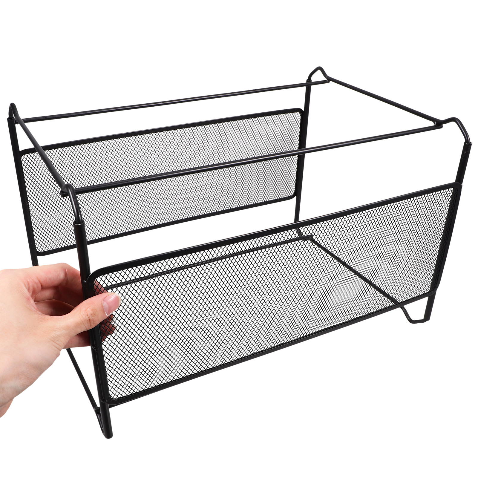 Magazine Holder Rack - 철망 파일 홀더 데스크탑 책 정리함