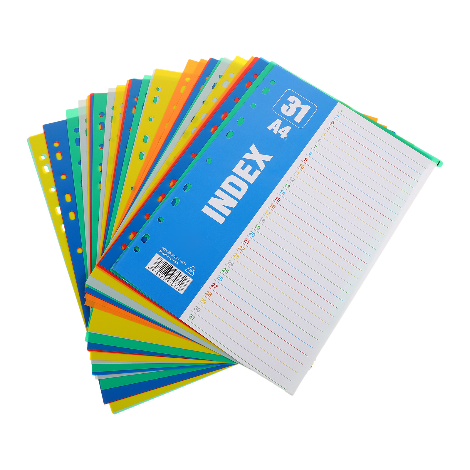 Tab Divider A4 - 1세트 디바이더 A4 11홀 바인더 탭