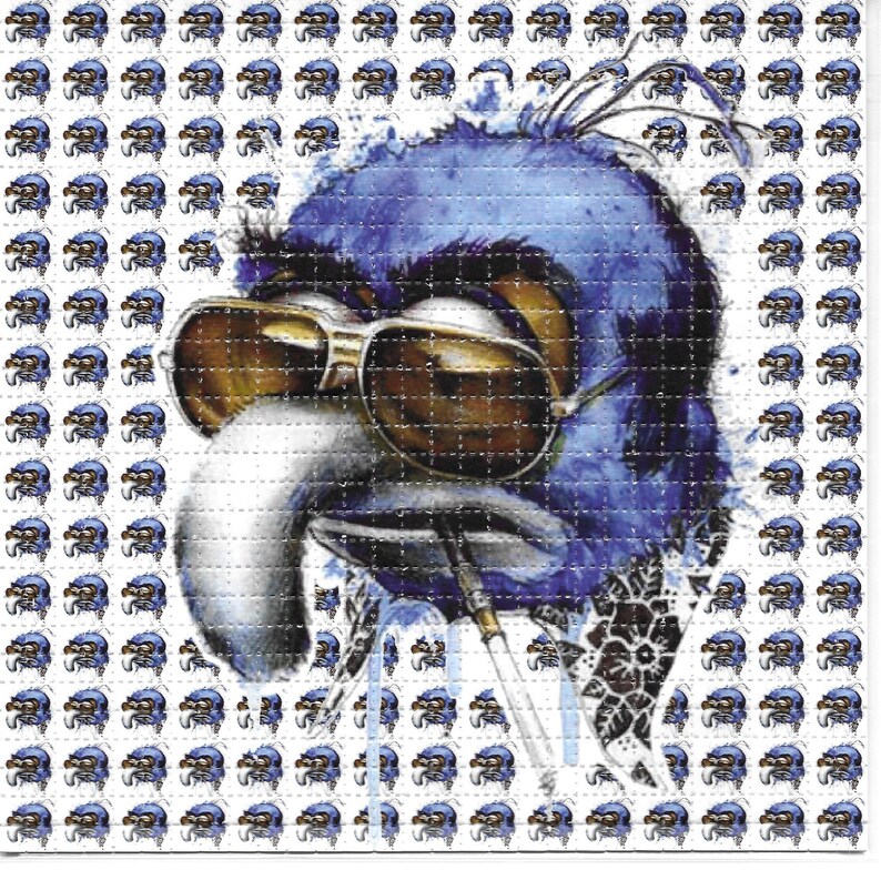 Ink Blotter Paper - 블루 버드 애니메이션 LSD 산성 무료