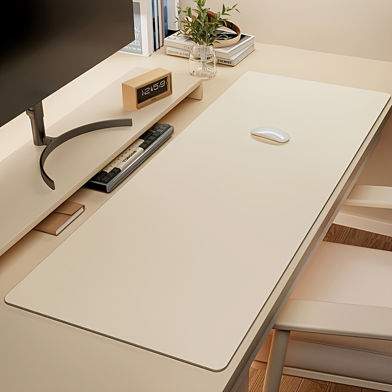 Leather Desk Pad - 1개 대형 인조 가죽 마우스 패드,
