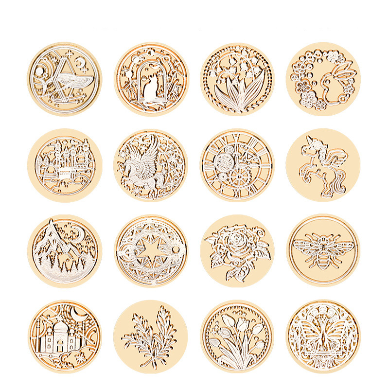 Wax Seal Stamp Set - 별하늘 연꽃 무늬 왁스 씰 스탬프