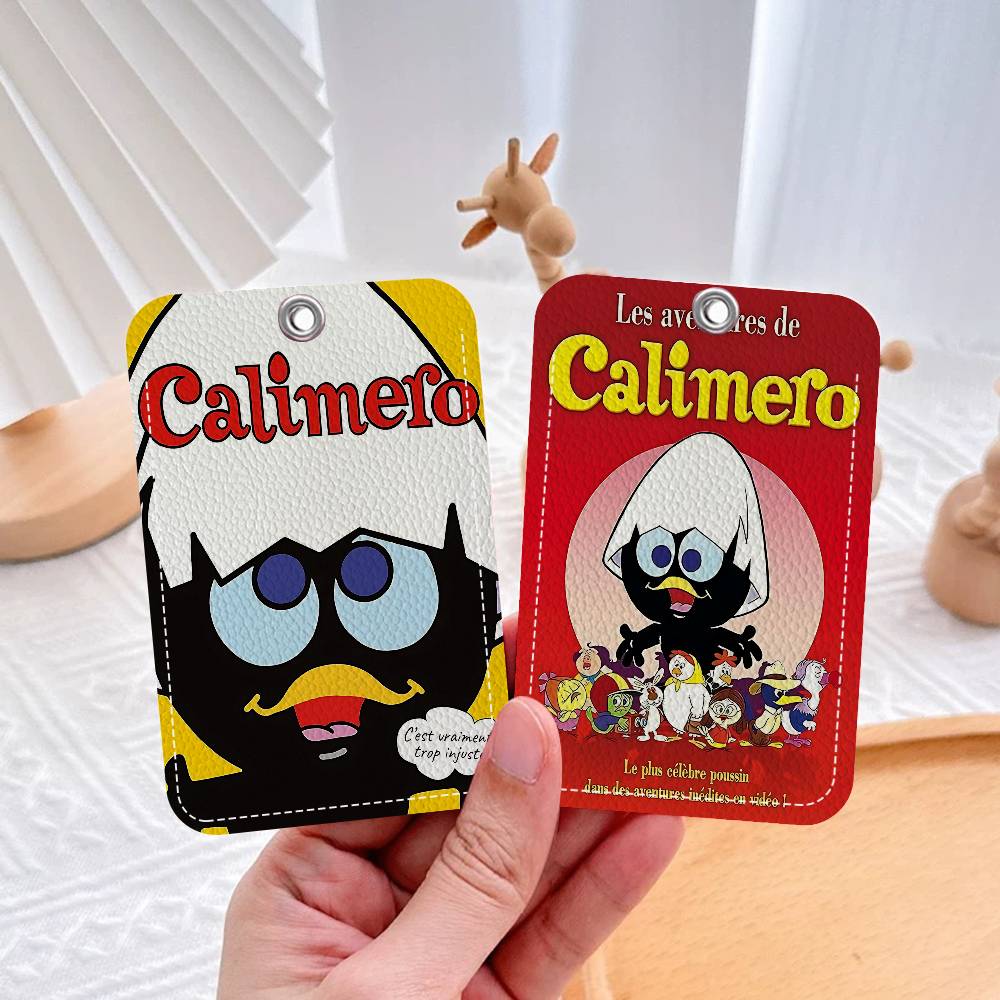 Card Index Box - 만화 C-Calimero 1Pc PU 가죽 카드
