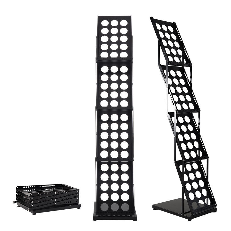 Magazine Holder Rack - 접이식 금속 브로셔 잡지 카탈로그 문학