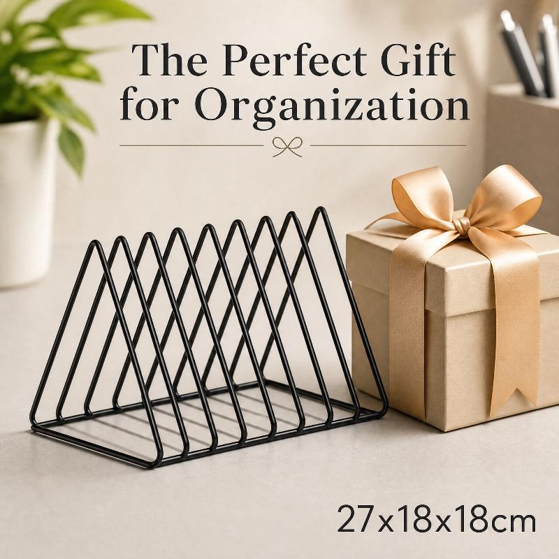 Magazine Holder Rack - 5/9 그리드 스토리지 랙 삼각형 철