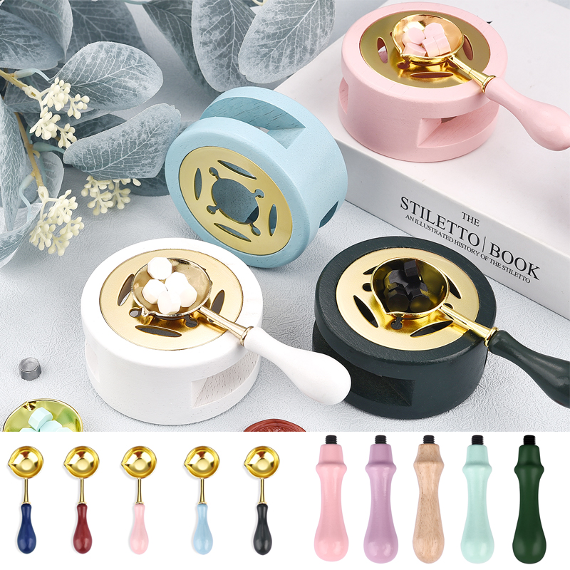 Wax Seal Stamp Set - 왁스 인감 스탬프 세트 래커 용광로