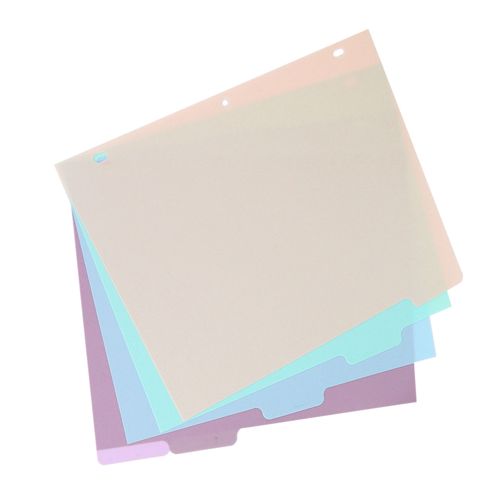 Tab Divider A4 - 1세트 바인더 디바이더 A4 반투명 PP