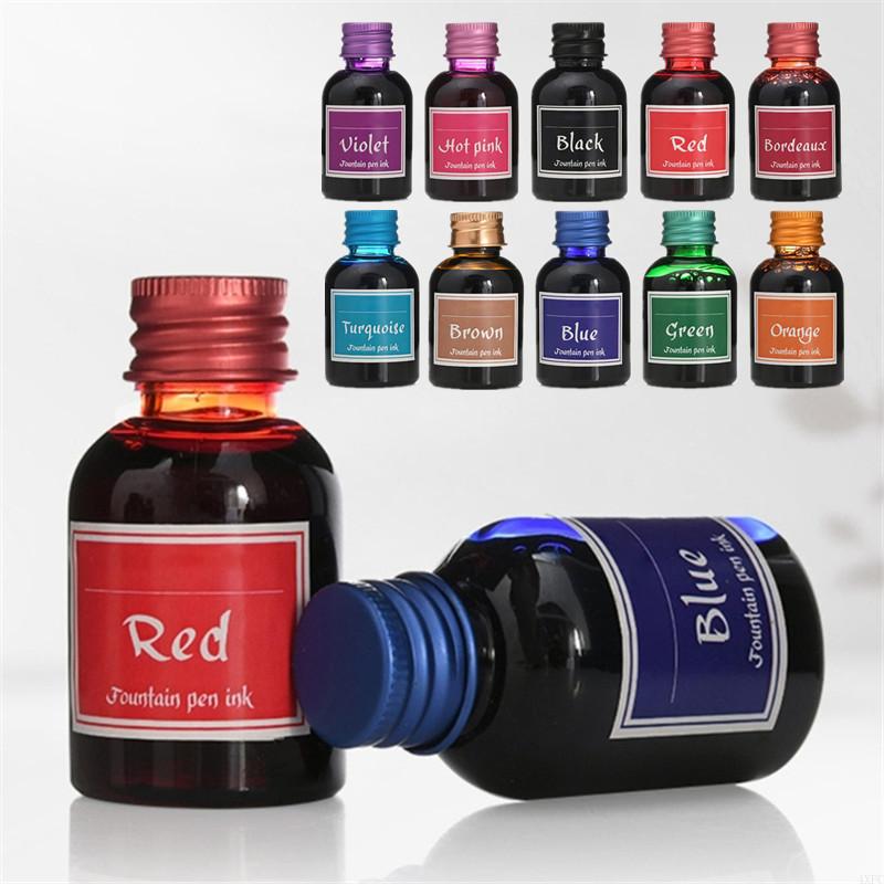 Fountain Pen Bottled Ink - 10 가지 색상 1 병 순수