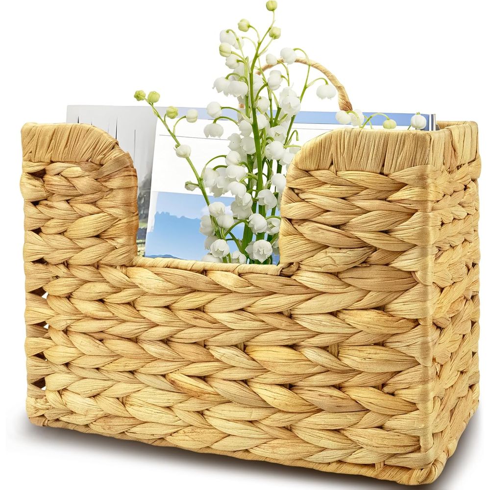 Magazine Holder Rack - 벽걸이형 잡지꽂이, 물히아신스 우편함, 손잡이가 있는