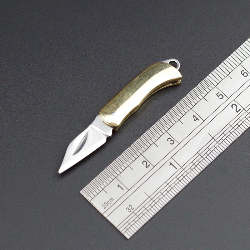 Letter Opener Brass - 황동 포켓 접는 나이프 휴대용 키