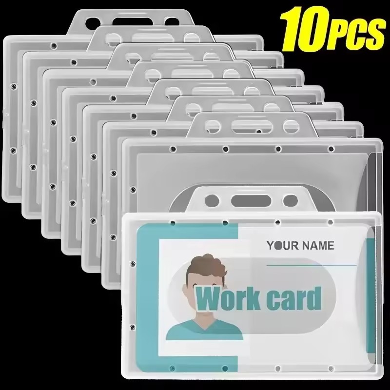 Index Card Holder - 20/5/1PCS 방수 투명 플라스틱 PVC ID