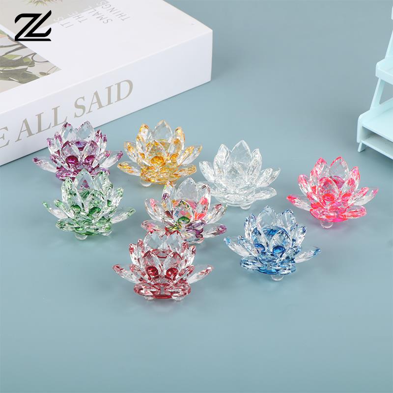 Paper Weight Crystal - 석영 크리스탈 연꽃 공예, 유리 종이