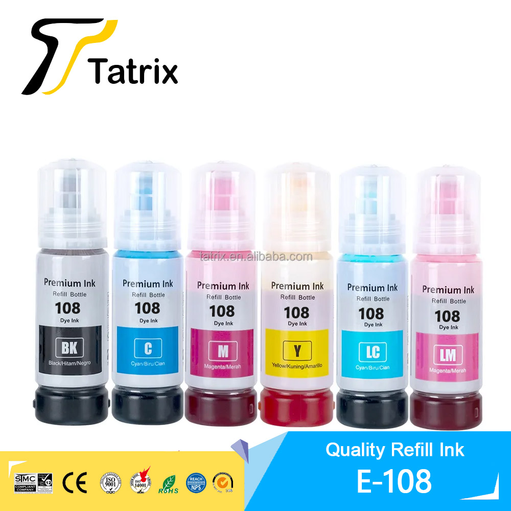 Fountain Pen Bottled Ink - 엡손 108 잉크 호환 컬러 수성