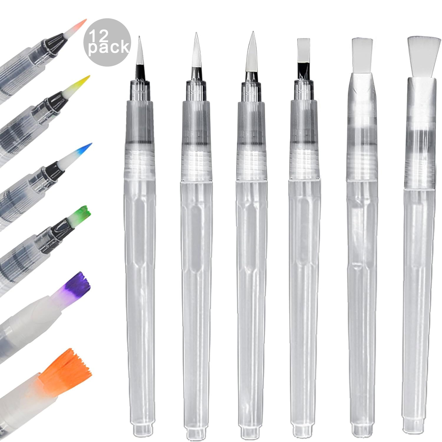 Correction Pen Fine - 6/12/18pcs 수채화 브러쉬 펜 아크릴 파우더