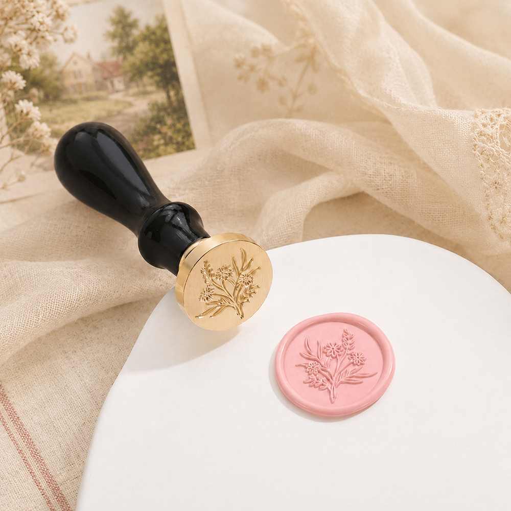 Wax Seal Stamp Set - 왁스 실링 스탬프 세트 꽃 식물