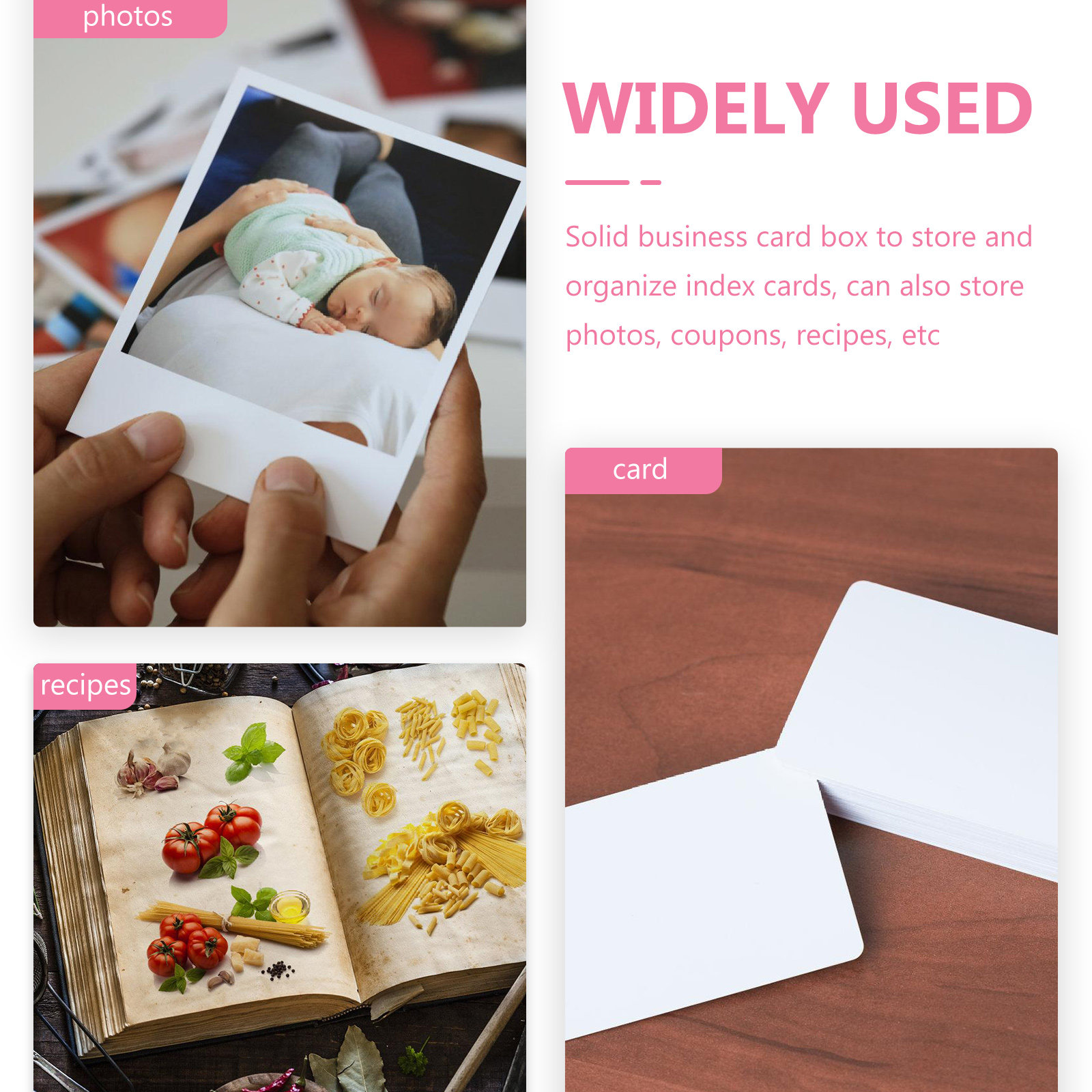 Card Index Box - 1pc 알루미늄 명함 상자 튼튼한 인덱스