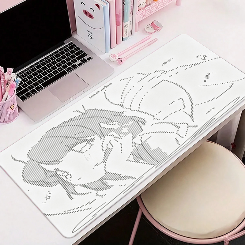 Leather Desk Pad - 1Pcs 가죽 마우스 패드 애니메이션 엔젤