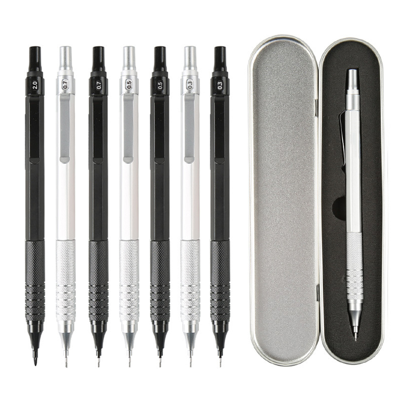 Mechanical Pencil 0.3 - 고품질 금속 기계식 연필 세트 (심