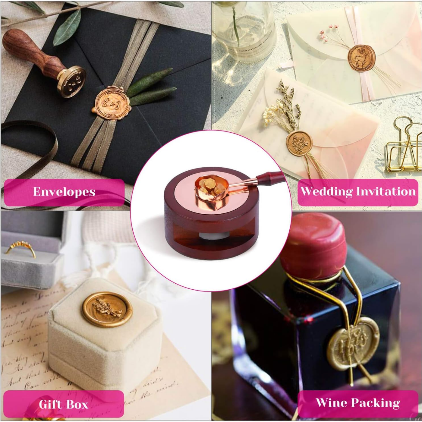 왁스 도장 세트, 골드 왁스 도장 비즈 200 개, 왁 - Wax Seal Stamp Set 리뷰 및 가격