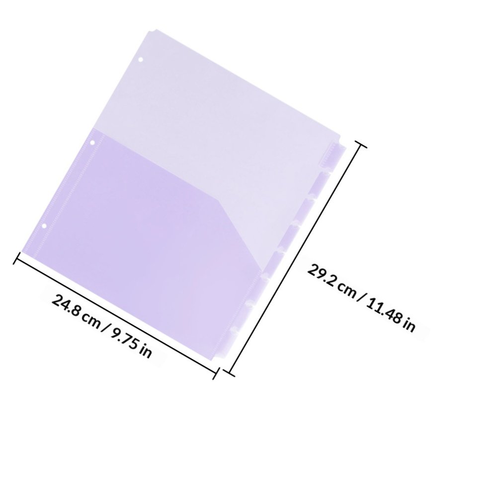 2세트 A4 PP 플라스틱 바인더 디바이더(3홀 포켓  - Tab Divider A4 리뷰 및 가격