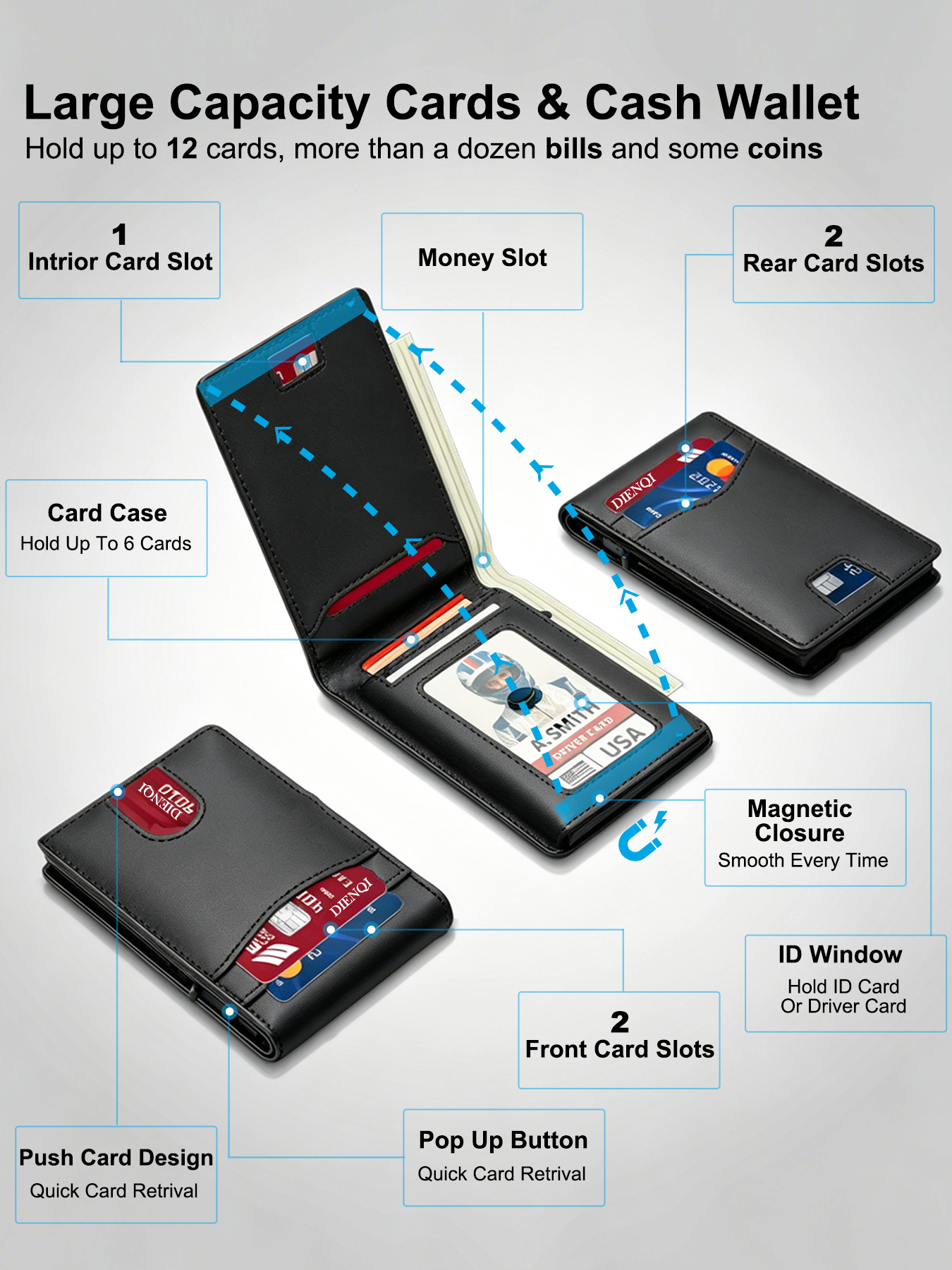 럭셔리 브랜드 비즈니스 신용카드 홀더 포켓 남성 지갑  - Index Card Holder 리뷰 및 가격