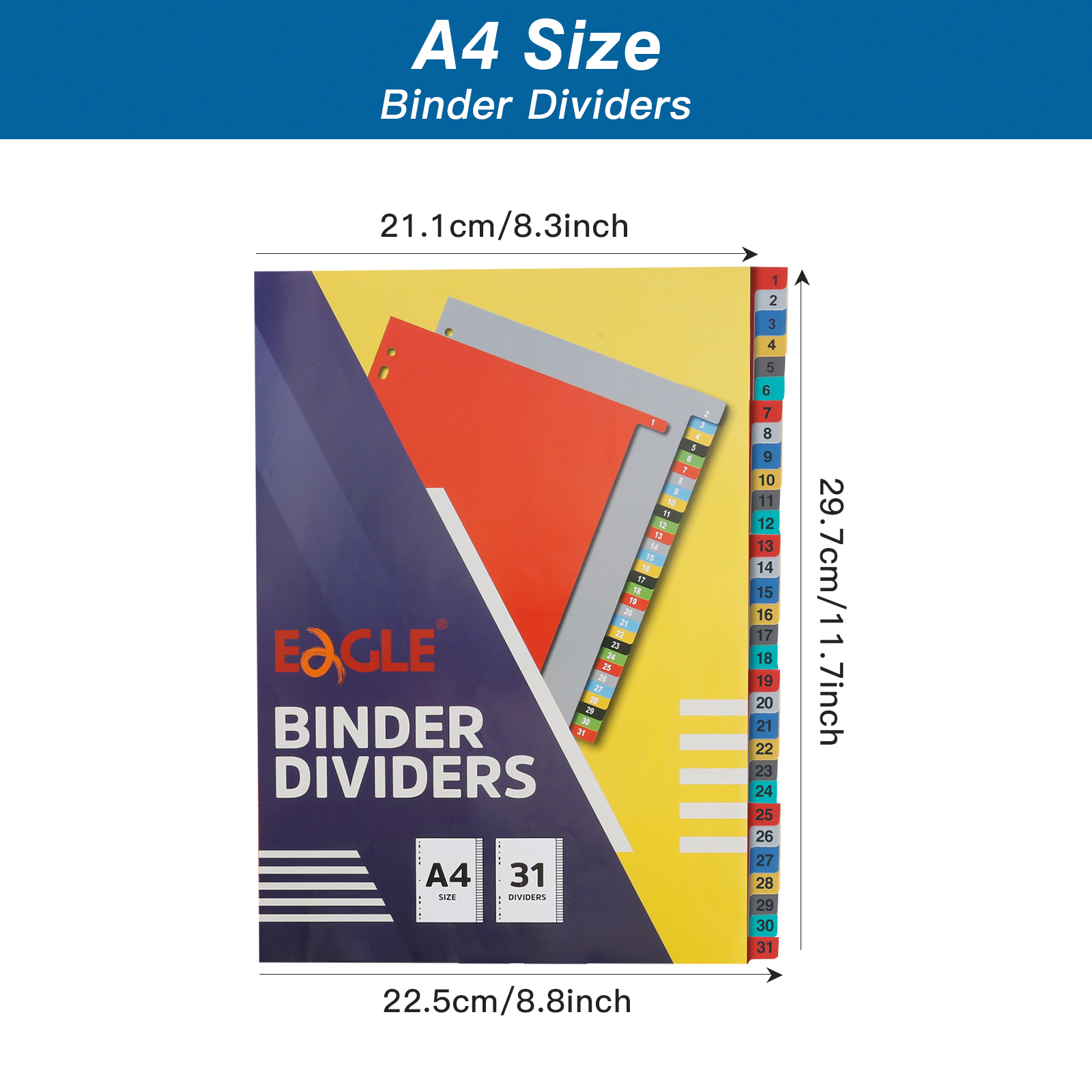 탭이 있는 EAGLE A4 바인더 인덱스 디바이더, 2 - Binder A4 Lever 리뷰 및 가격