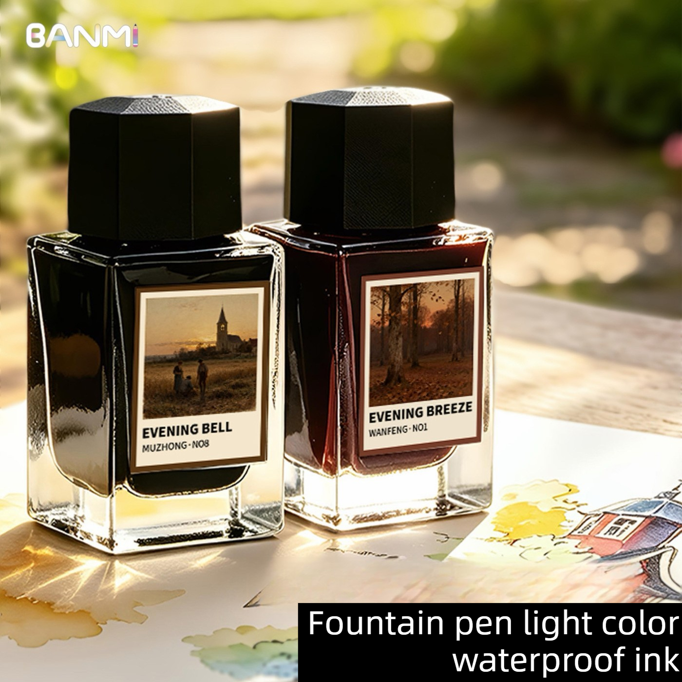 BANMI 10 색 만년필 잉크 18ml 유리병에 담긴 - Fountain Pen Bottled Ink 리뷰 및 가격