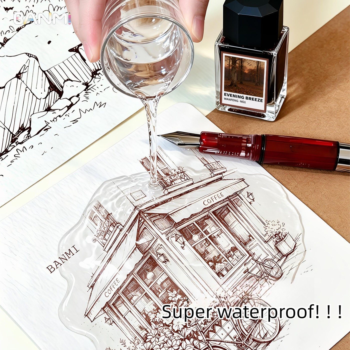 BANMI 10 색 만년필 잉크 18ml 유리병에 담긴 - Fountain Pen Bottled Ink 리뷰 및 가격