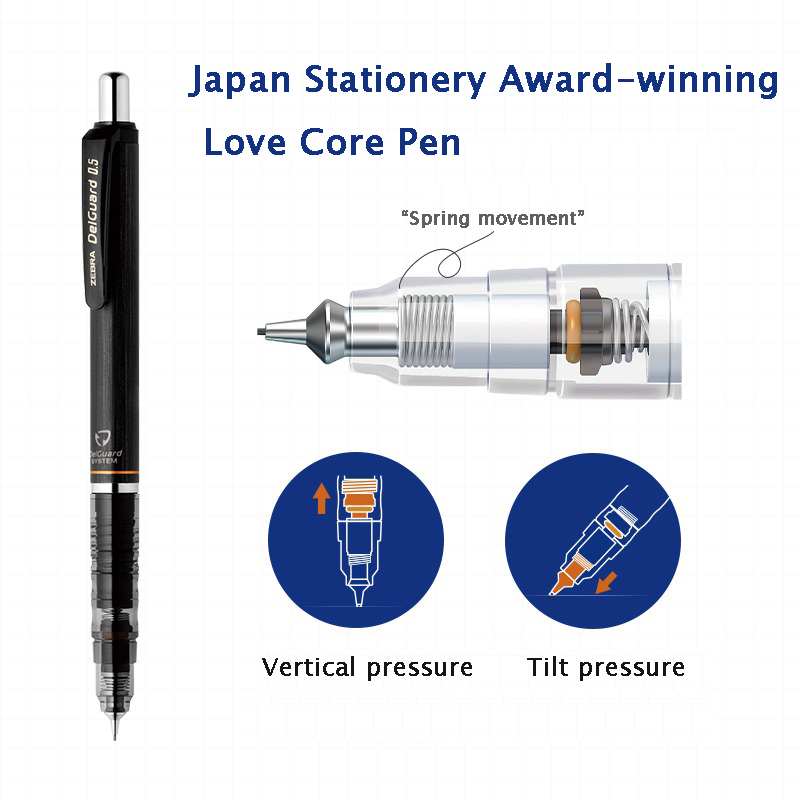 ZEBRA DelGuard 기계식 연필 어린이를위한 일 - Mechanical Pencil 0.3 리뷰 및 가격