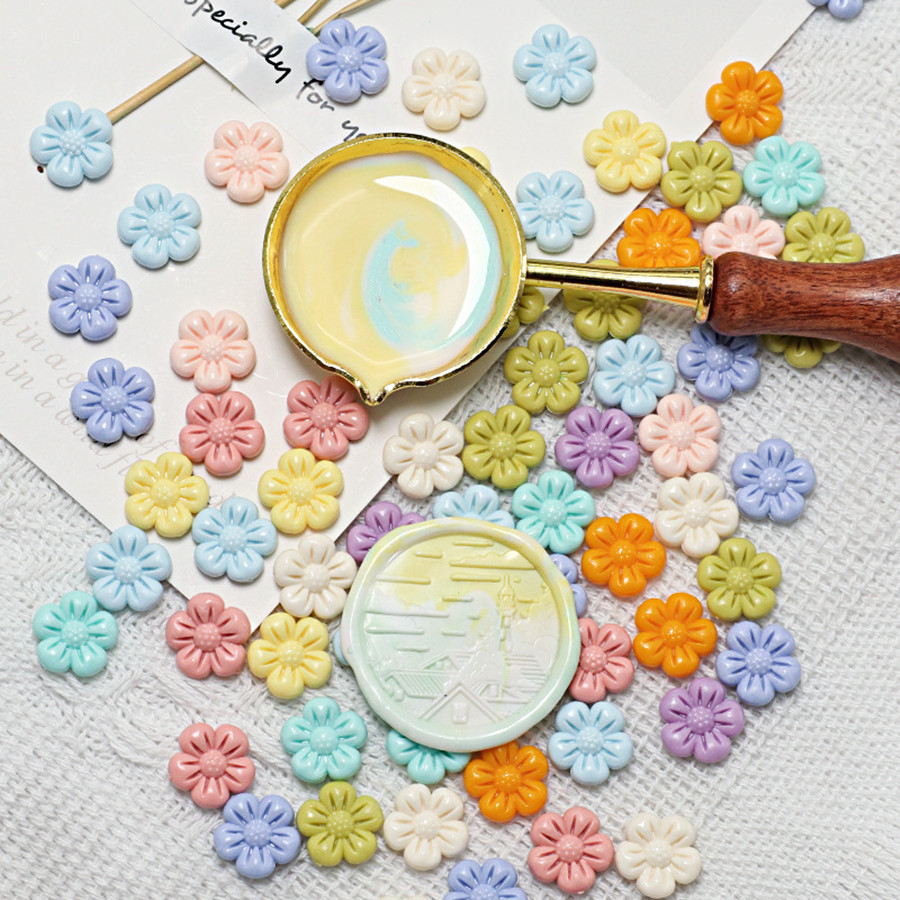 150 개/가방 꽃 모양의 씰링 왁스 비즈 왁스 씰 스 - Wax Seal Stamp Set 리뷰 및 가격