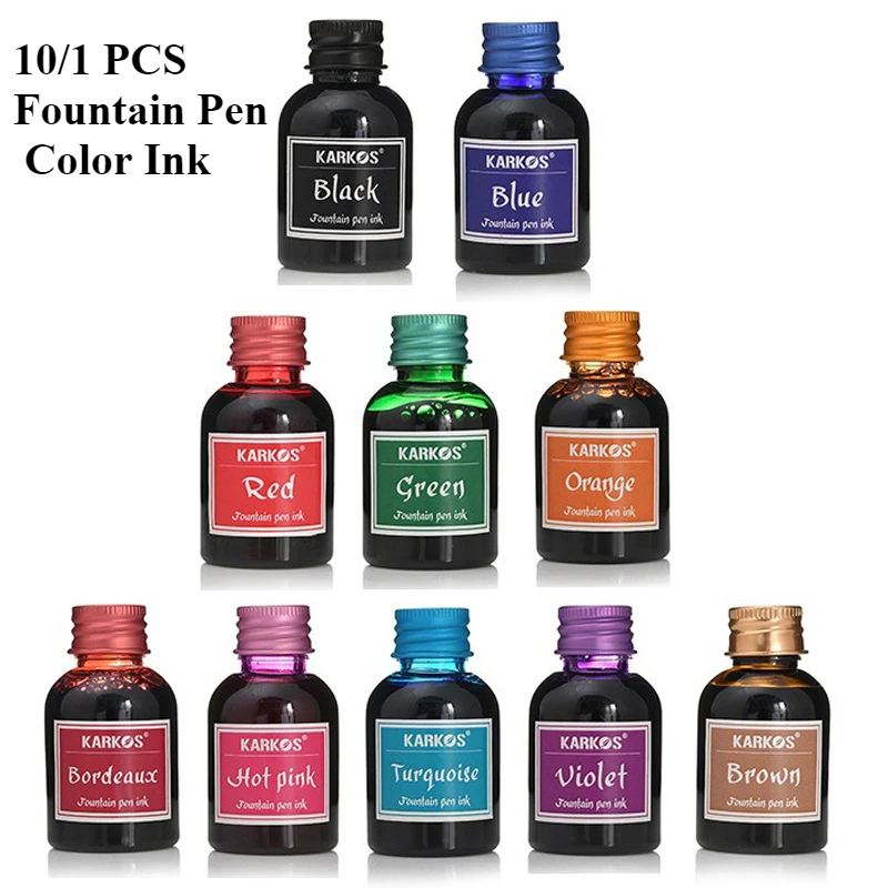 10/1 PCS 30ml 다양한 색상 잉크 플라스틱 병 - Fountain Pen Bottled Ink 리뷰 및 가격