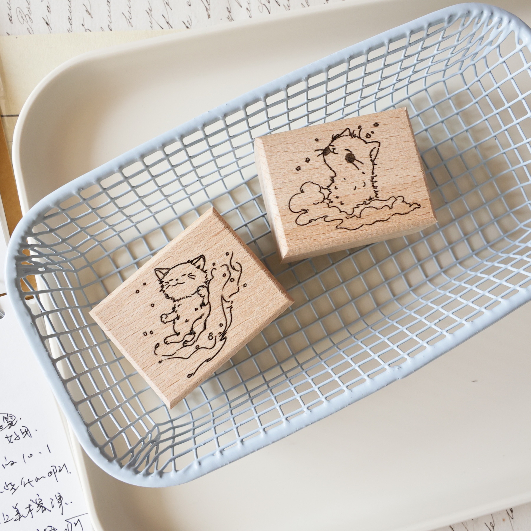 두 마리 너구리 빈티지 작은 고양이 데이트 플래너용 고 - Rubber Date Stamp 리뷰 및 가격