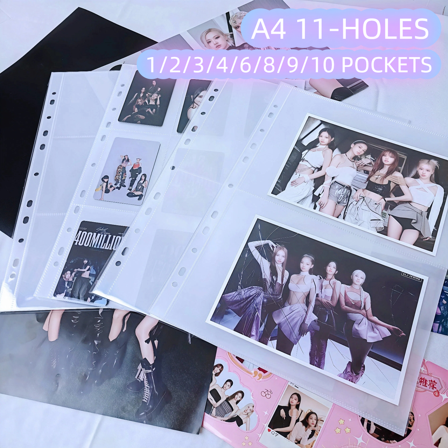 11홀 A4 투명 사진 앨범 카드 페이지 - 링 바인더 - Binder A4 Lever 리뷰 및 가격