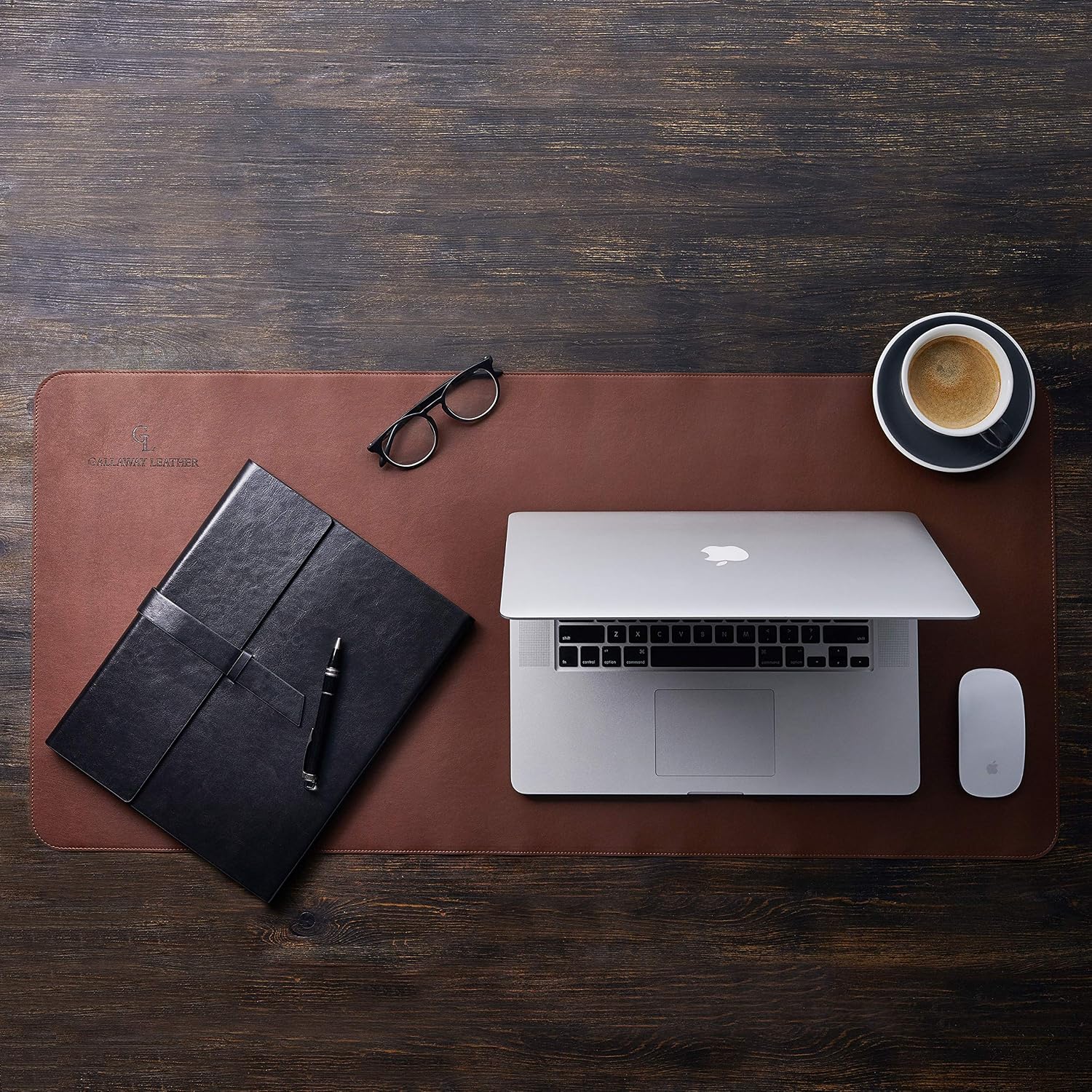 대형 PU 가죽 데스크 매트 36x17인치 다크 브라운 - Leather Desk Pad 리뷰 및 가격