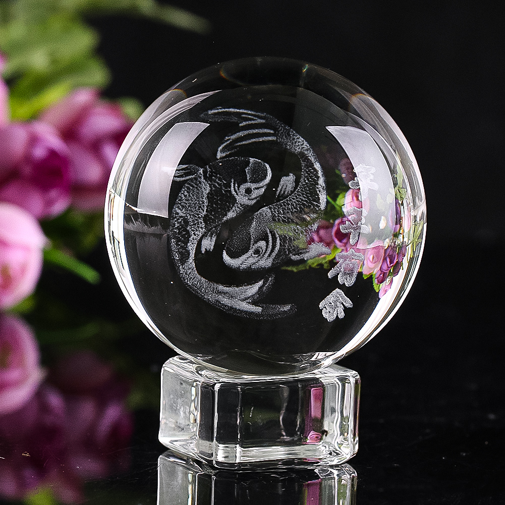 행운의 물고기 잉어 번영 피규어, 3D 각인 크리스탈  - Paper Weight Crystal 리뷰 및 가격