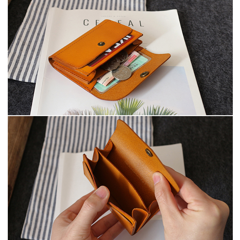 남성용 정품 가죽 미니 허리 가방, 고급 수제 빈티지  - Index Card Holder 리뷰 및 가격