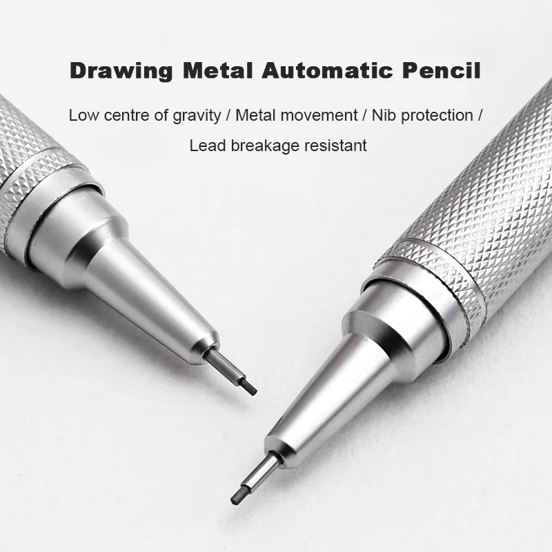 저중심 금속 기계식 연필 세트 0.3-0.7mm 리드  - Mechanical Pencil 0.3 리뷰 및 가격