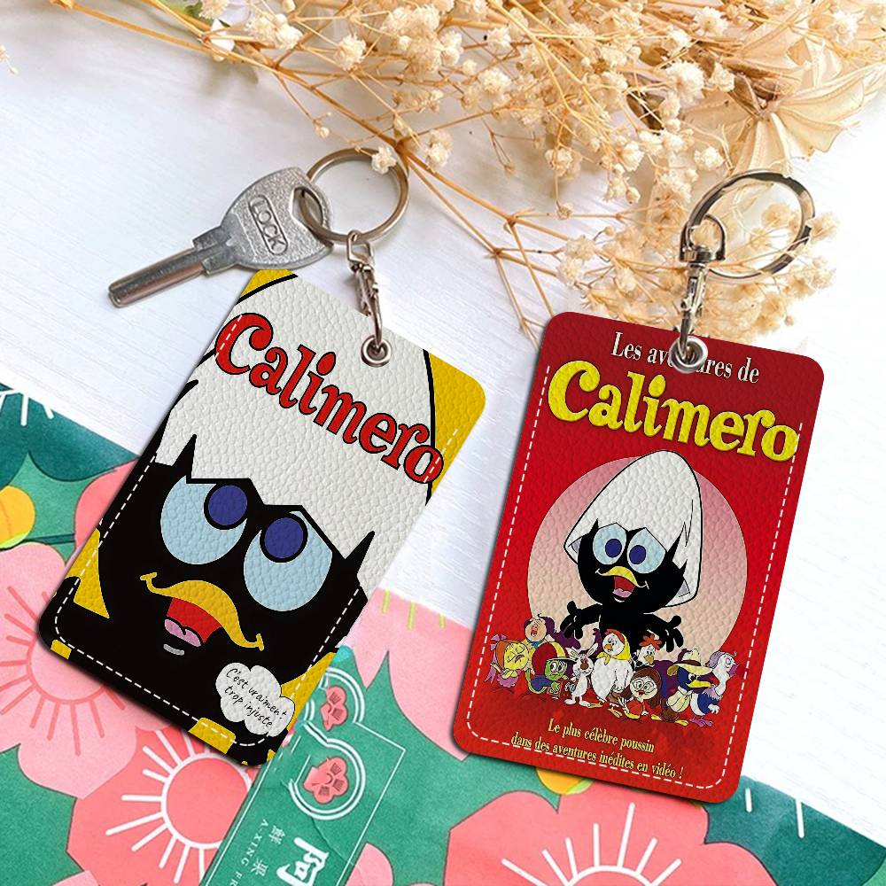 만화 C-Calimero 1Pc PU 가죽 카드 홀더  - Card Index Box 리뷰 및 가격