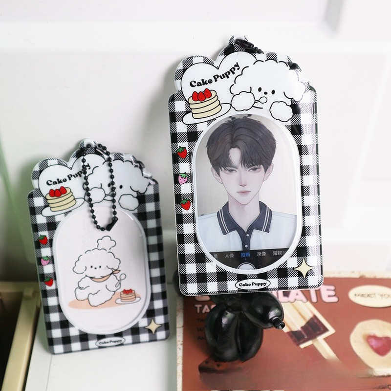 귀여운 3인치 만화 강아지 폴라로이드 사진 PVC 카드 - Index Card Holder 리뷰 및 가격