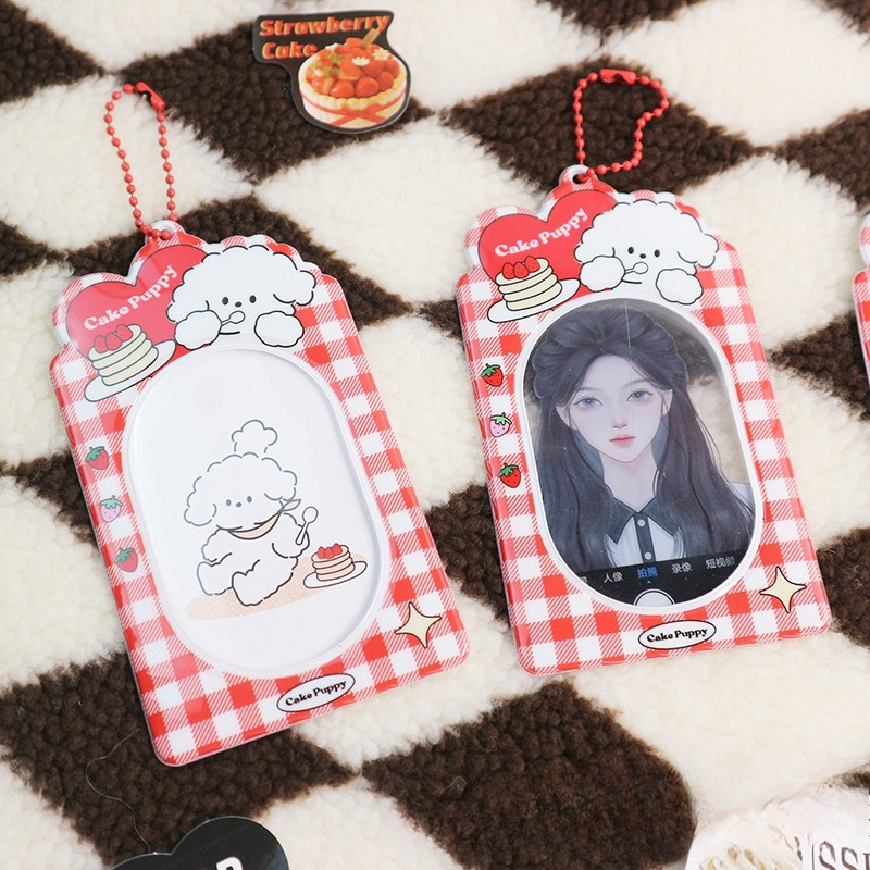 귀여운 3인치 만화 강아지 폴라로이드 사진 PVC 카드 - Index Card Holder 리뷰 및 가격