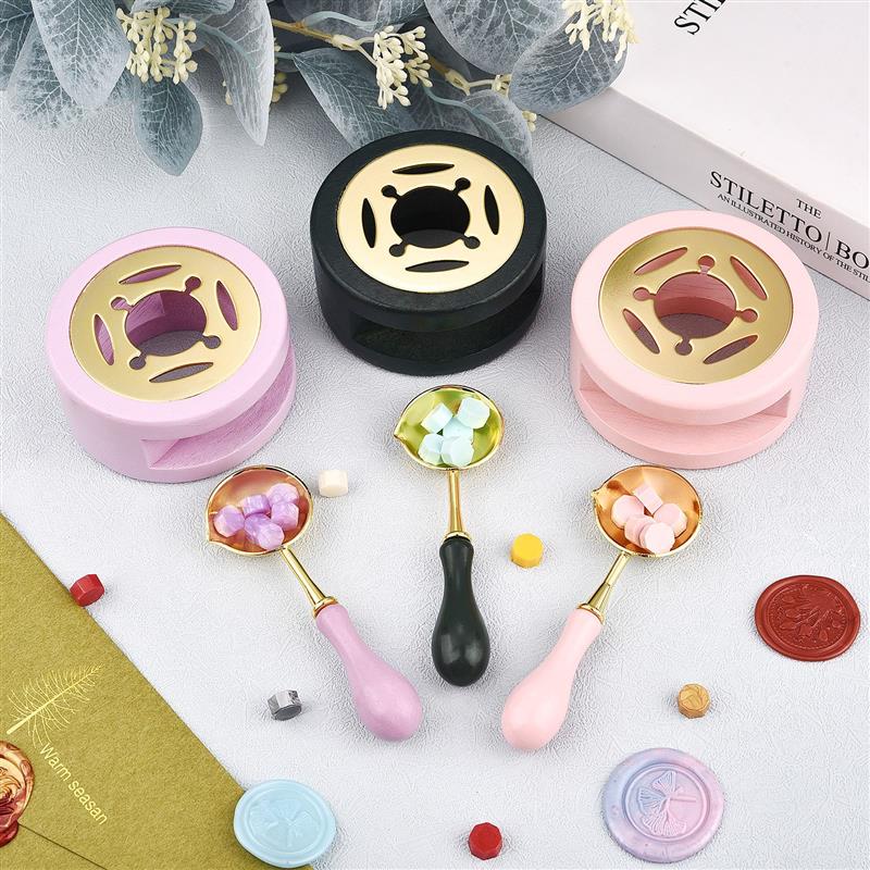 왁스 인감 스탬프 세트 래커 용광로 왁스 인감 녹는 숟 - Wax Seal Stamp Set 리뷰 및 가격