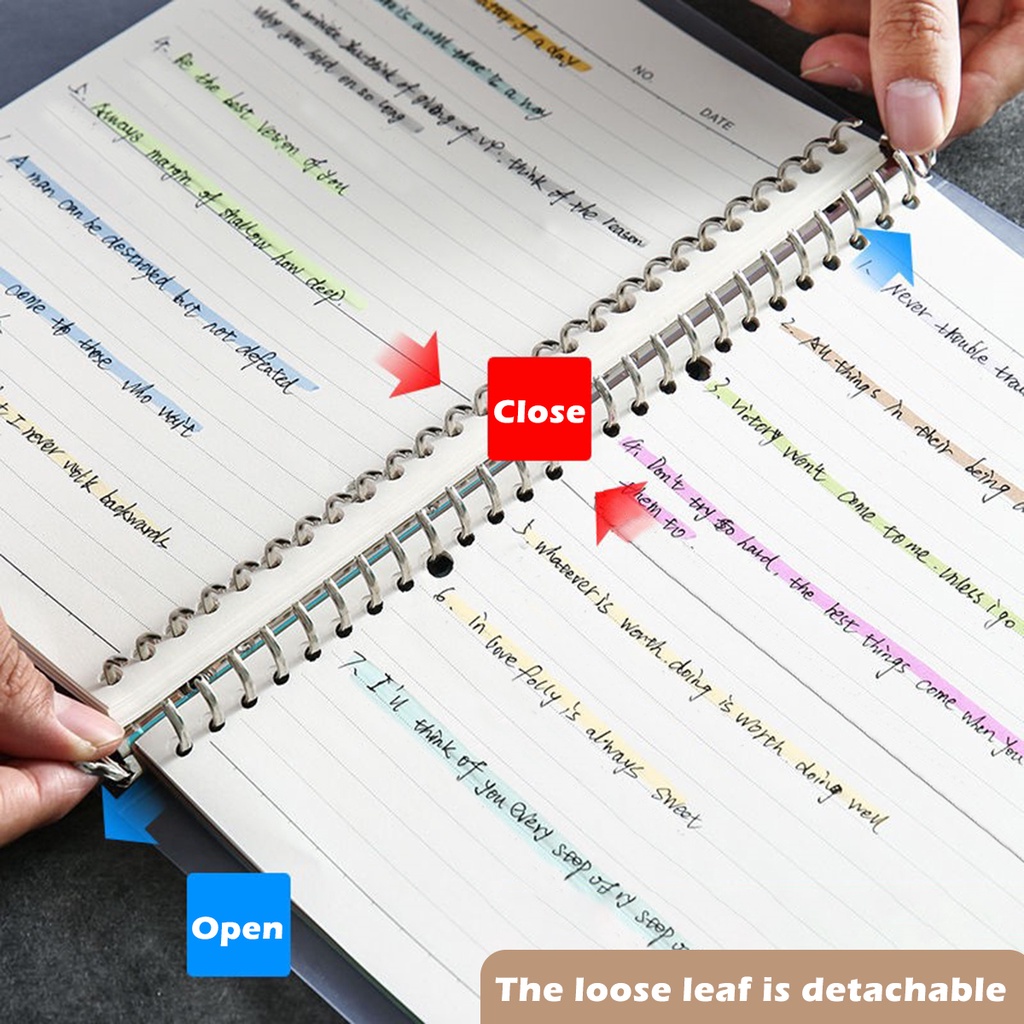 A5/B5/A4 바인더 노트 루스 리프 교체 가능한 내 - Binder A4 Lever 리뷰 및 가격