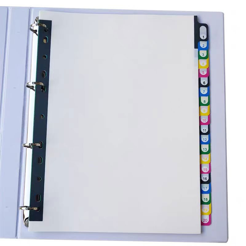 A4 디바이더 인덱스 페이지 탭 카드, 11 홀 링 바 - Tab Divider A4 리뷰 및 가격